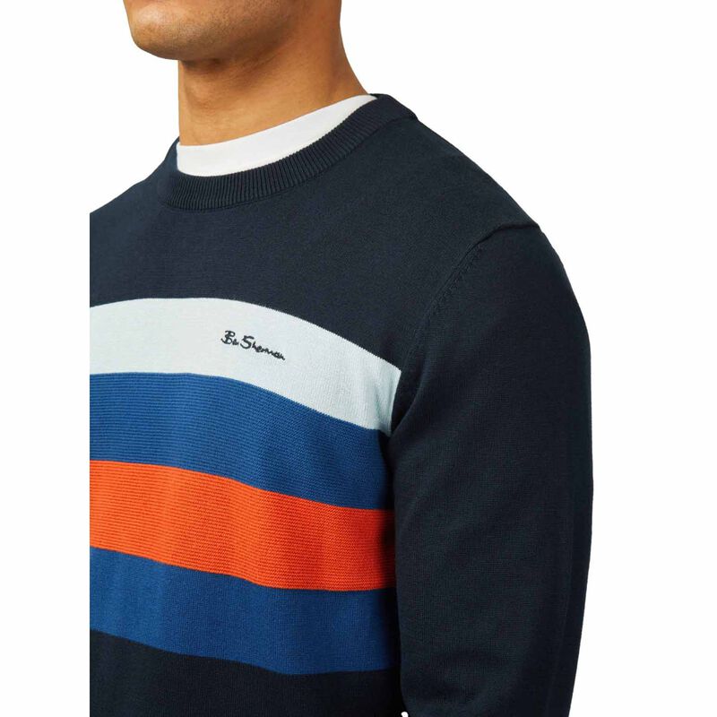 Ben Sherman Chest Stripe Crew image number 2